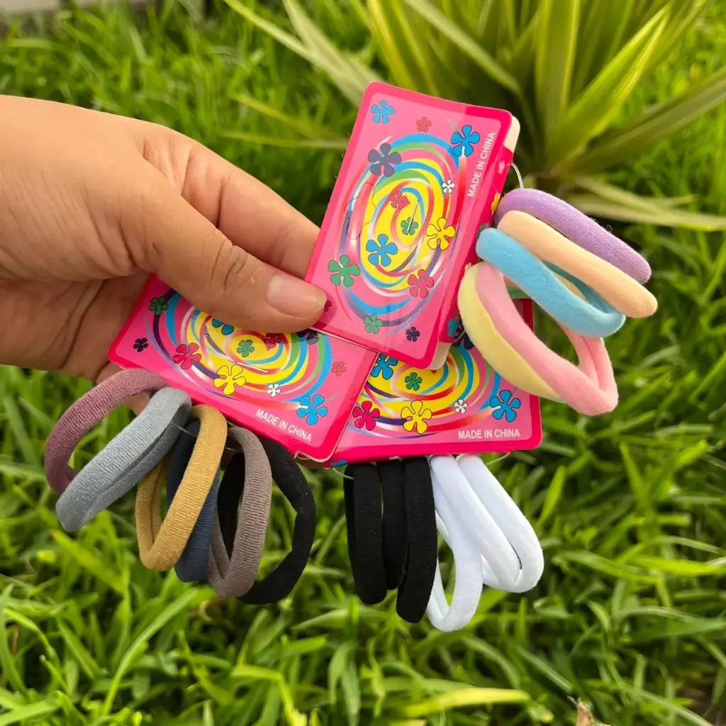 Ligas cabello colores mix 