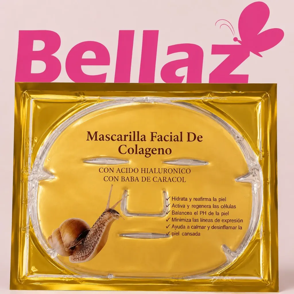 Mascarilla facial colageno Dorada - PW