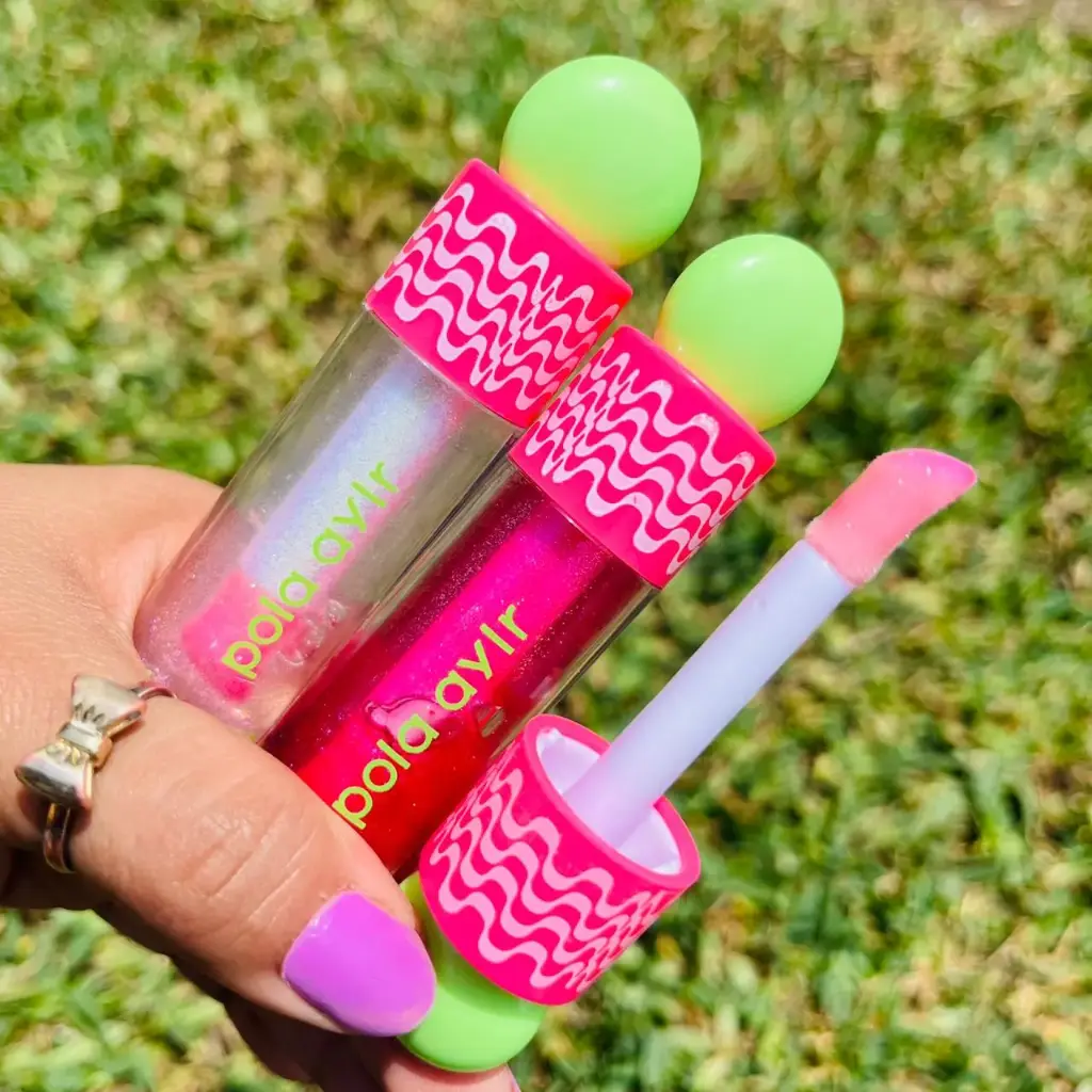 Lip Gloss Ph tapa verde - FA8636 PolaBea