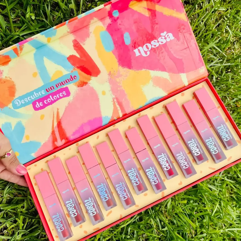 Labial líquido matte Coral  - MSL120-1  Nossa 