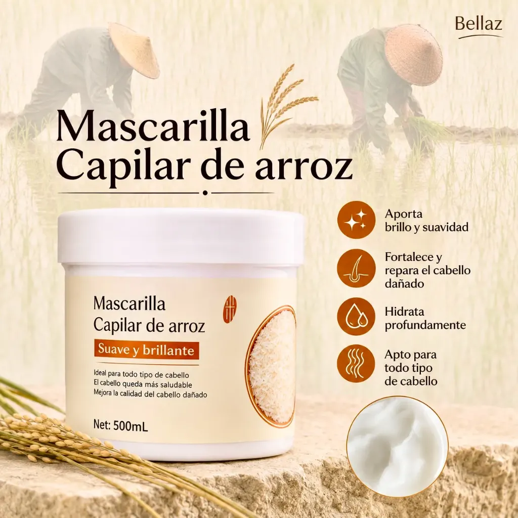 Mascarilla capilar Arroz SD25082