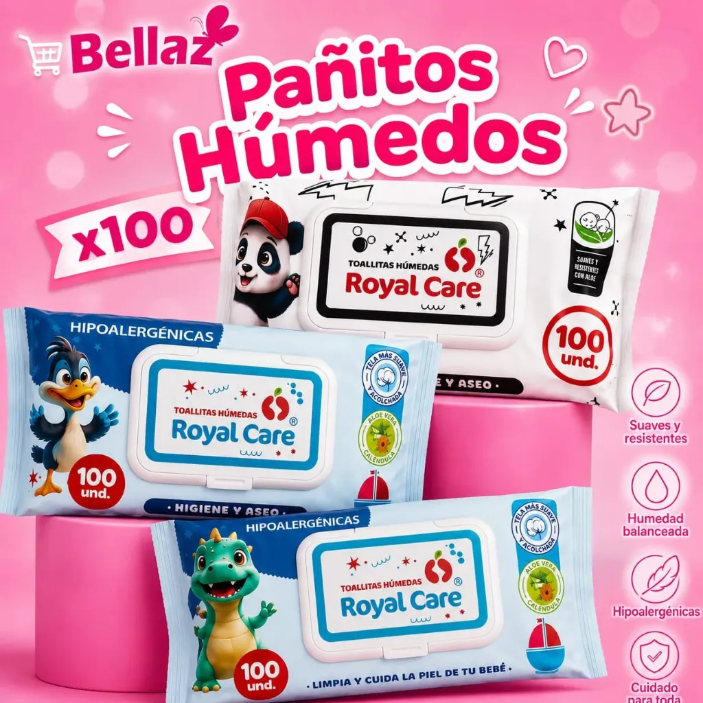 PAÑITOS HUMEDOS x 100 UND