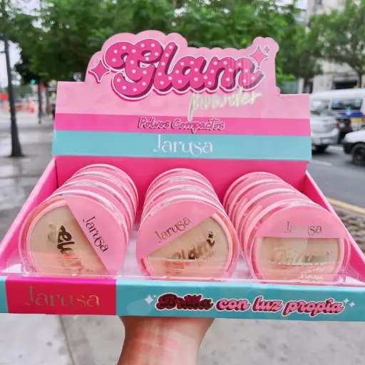 Polvo compacto Glam AGP-102 Jarusa 