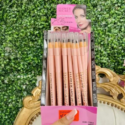 Lapiz delineador cejas Cafe oscuro Flower C145-2