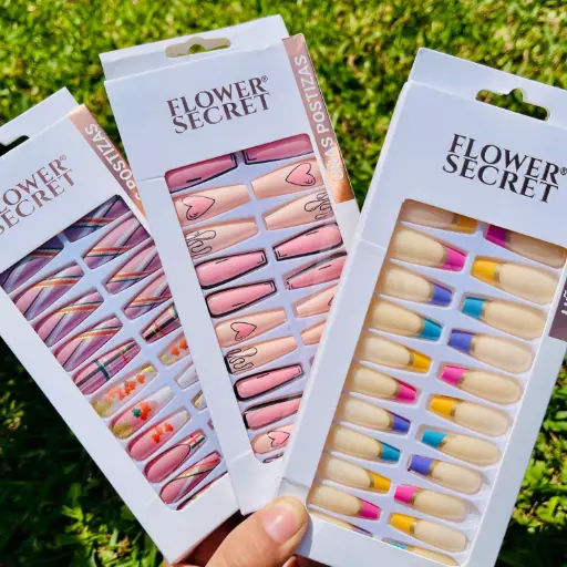 Uñas postizas Flower  x24 JP-MX02